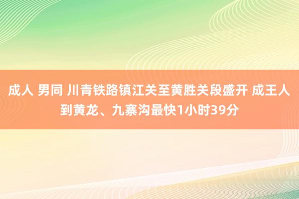 成人 男同 川青铁路镇江关至黄胜关段盛开 成王人到黄龙、九寨沟最快1小时39分