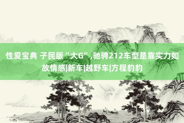 性爱宝典 子民版“大G”，驰骋212车型是靠实力如故情感|新车|越野车|方程豹豹